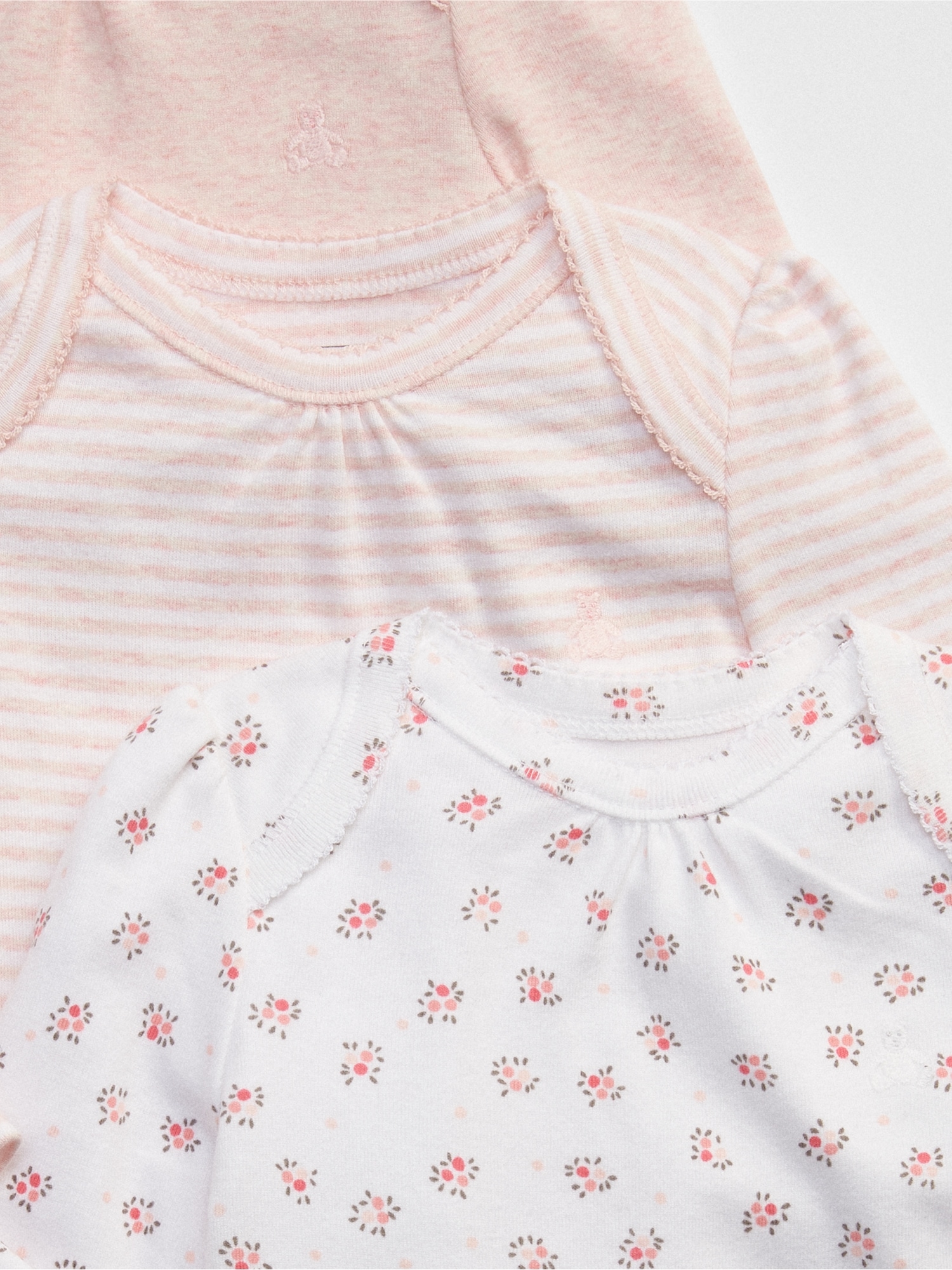Baby Girl 3-6 Month Baby Gap Pink Floral Print Double Bodysuit /& Poplin Shorts