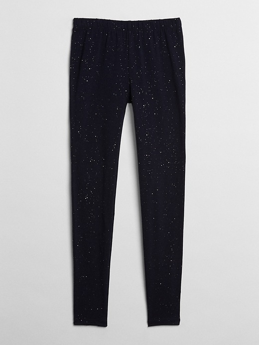 Image number 1 showing, Kids Sparkle Leggings in Stretch Jersey