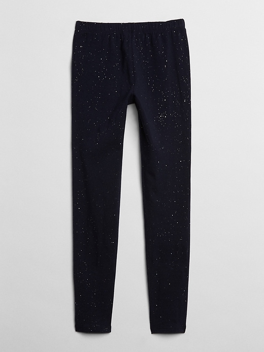 Image number 2 showing, Kids Sparkle Leggings in Stretch Jersey