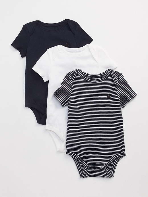 View large product image 1 of 1. First Favorite stripe bodysuit (3-pack)