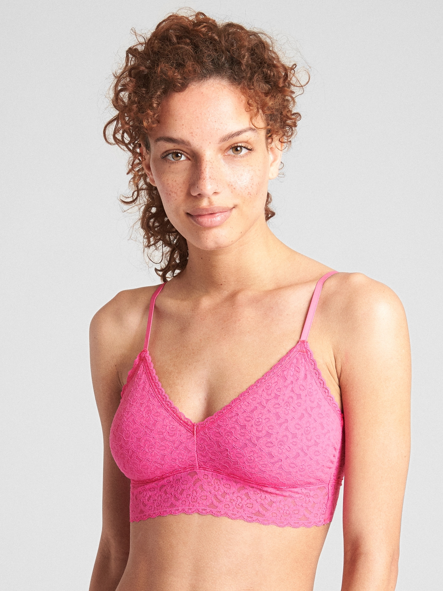 Medium) Pink Victoria's Secret Halter Padded Bralette, Women's