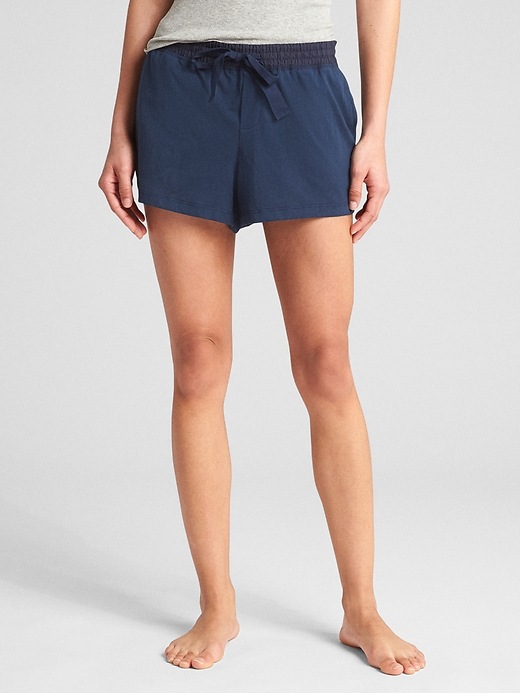 View large product image 1 of 1. 3" Drawstring Shorts in Pima Cotton