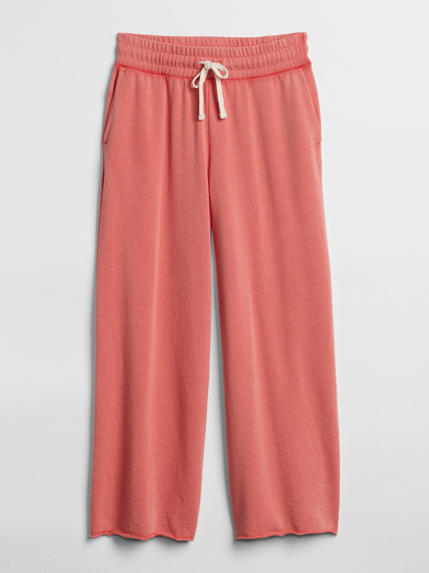 Wide Drawstring Pants in French Terry Gap