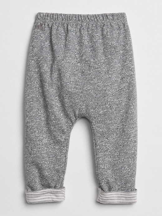 2 of 8 showing, with the color light grey marle of product Baby Favorite Reversible Pants