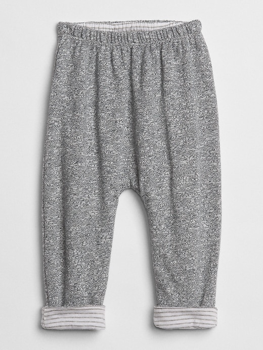 1 of 8 showing, with the color light grey marle of product Baby Favorite Reversible Pants