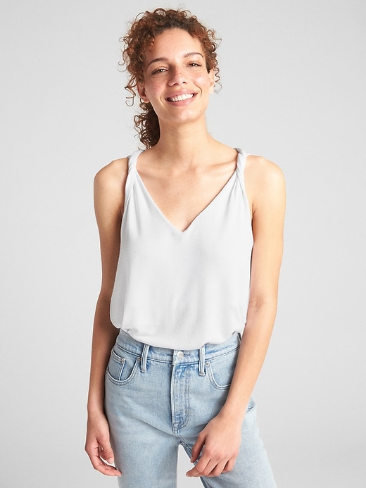 View large product image 1 of 1. Softspun Twist-Knot Tank Top