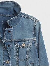 View large product image 4 of 4. Supersoft Knit Denim Jacket