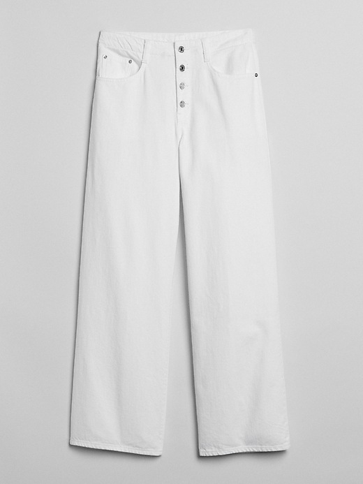 Image number 6 showing, Wearlight High Rise Wide-Leg Jeans with Button-Fly