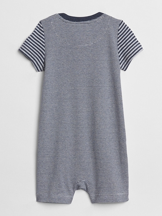 Image number 2 showing, Baby First Favorite Stripe Pocket Shorty One-Piece