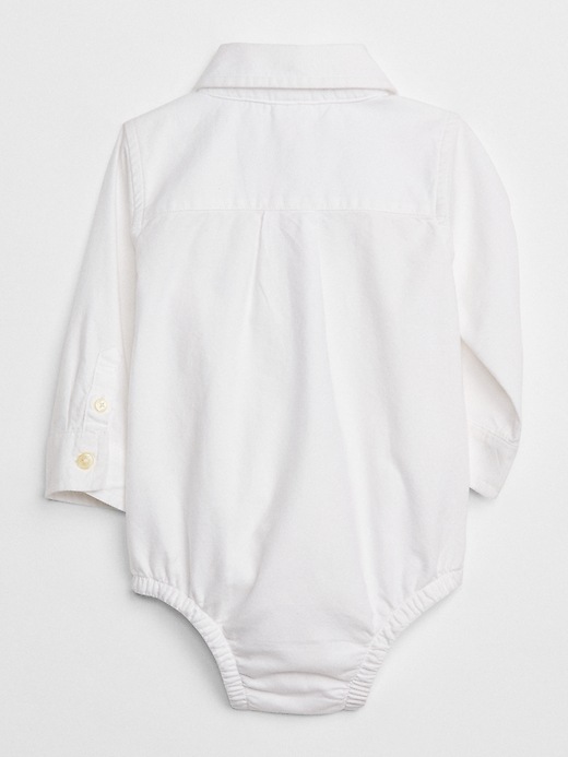 baby white button up shirt