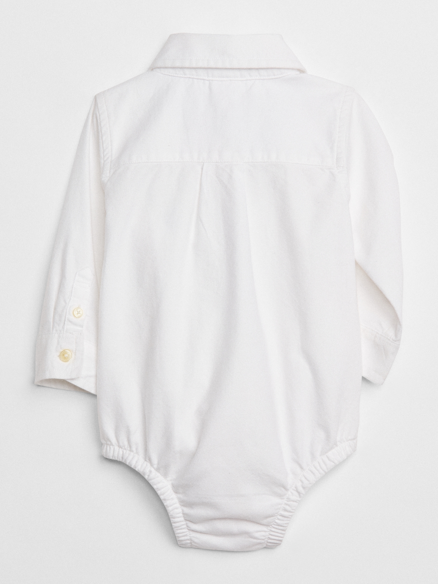 white button up onesie