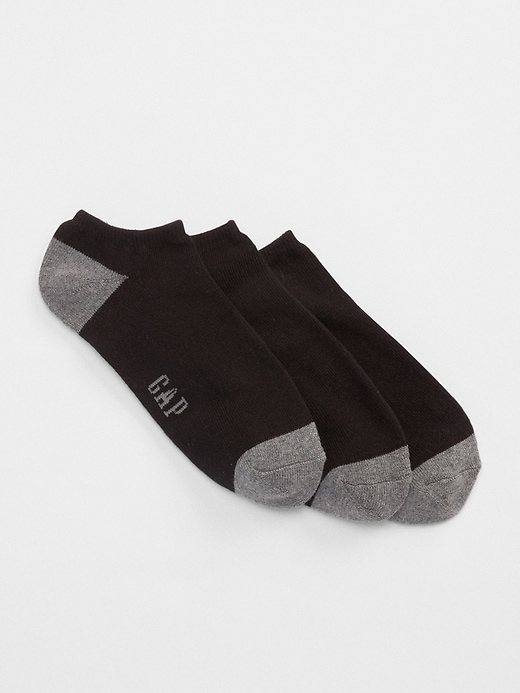 1 of 8 showing, with the color true black of product Ankle Socks (3-Pack)