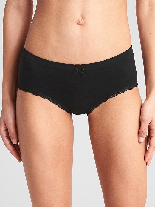 2 of 8 showing, with the color true black of product Seamless Hipster