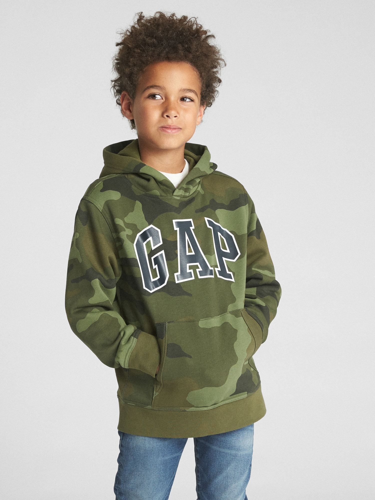 Kids Gap Logo Hoodie Sweatshirt | Gap