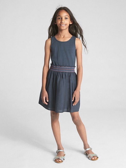 Image number 2 showing, Smocked Fit and Flare Dress