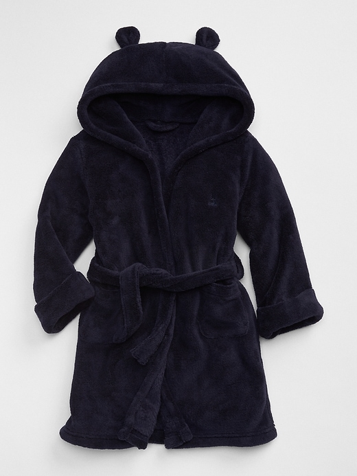 1 of 8 showing, with the color dark night of product babyGap Fleece Bear Robe
