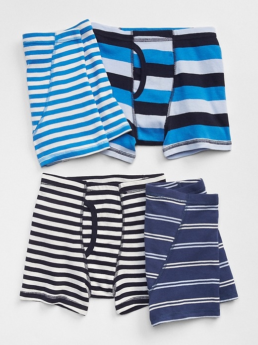 View large product image 1 of 1. Kids Stripe Boxer Briefs (4-Pack)
