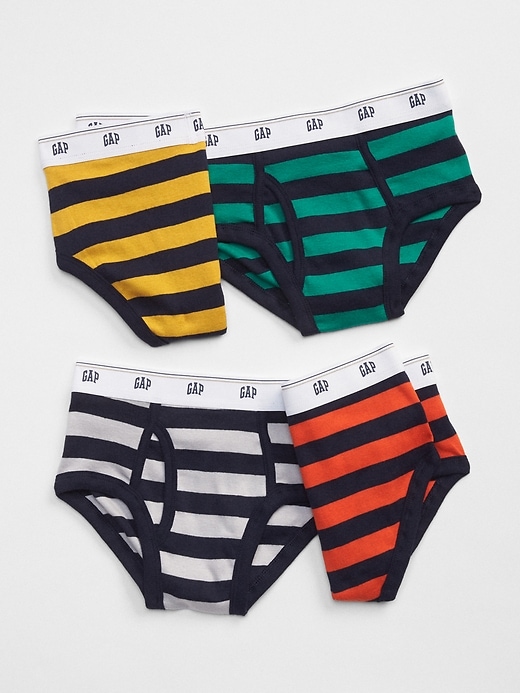 View large product image 1 of 1. Kids Stripe Classic Briefs (4-Pack)