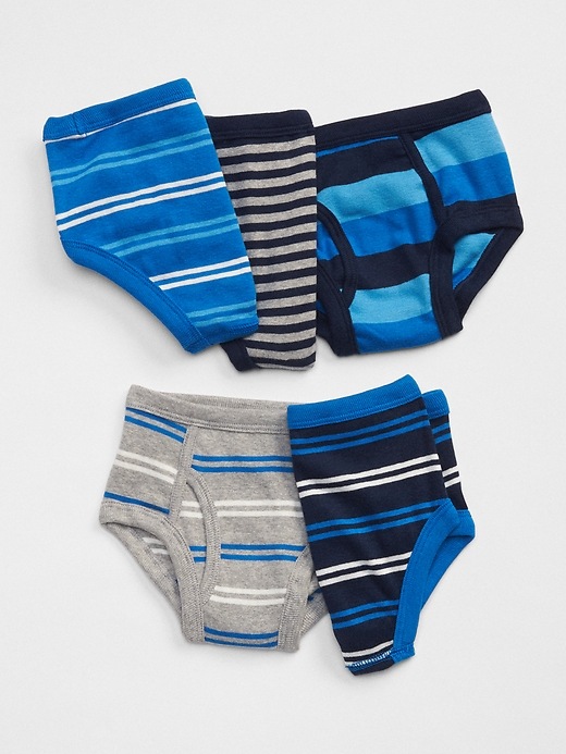 1 of 8 showing, with the color multi of product babyGap Stripe Briefs (5-Pack)