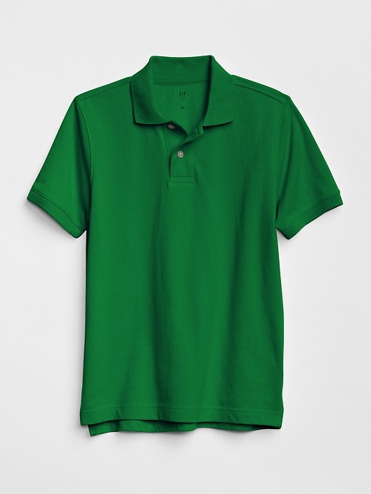 View large product image 1 of 1. Kids Uniform Short Sleeve Polo Shirt