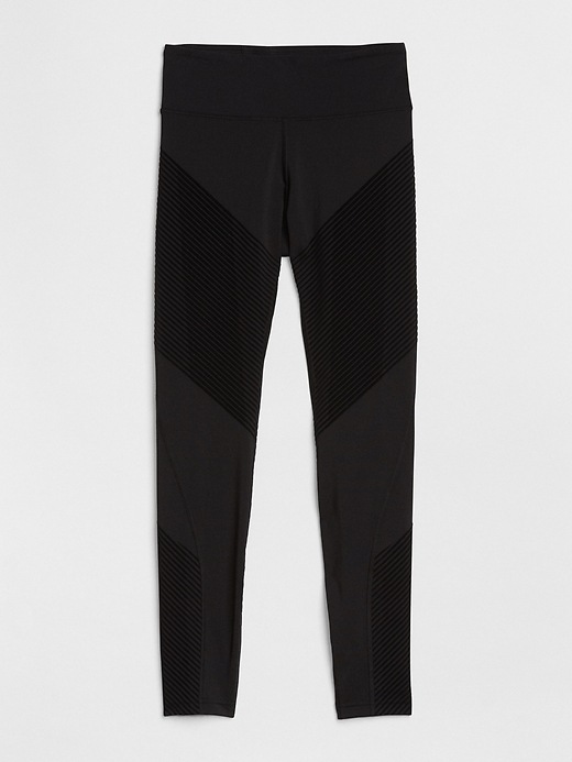 GapFit High Rise Textured Stripe Leggings in Sculpt Compression Gap