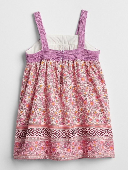 Image number 2 showing, Squareneck Crochet Dress