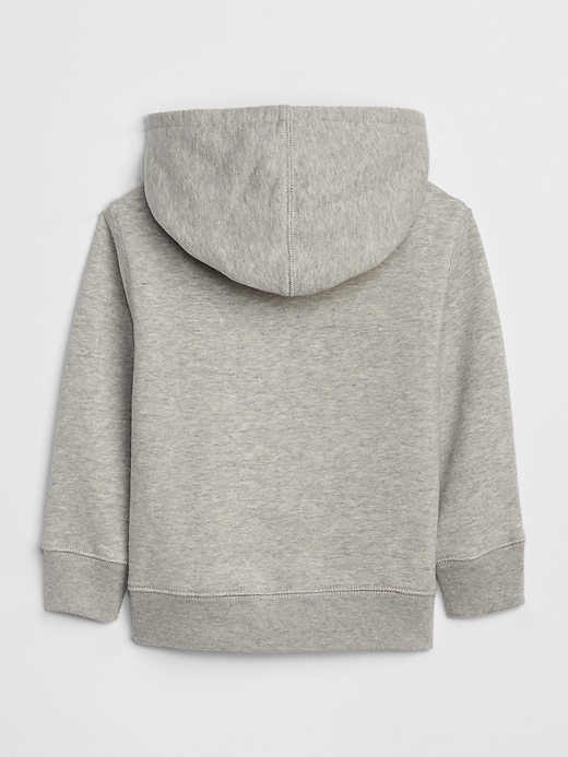 2 of 8 showing, with the color light heather gray of product Toddler Gap Logo Hoodie Sweatshirt