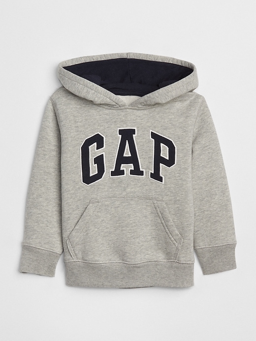 1 of 8 showing, with the color light heather gray of product Toddler Gap Logo Hoodie Sweatshirt