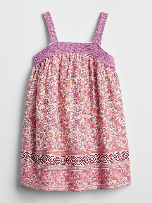 Image number 1 showing, Squareneck Crochet Dress