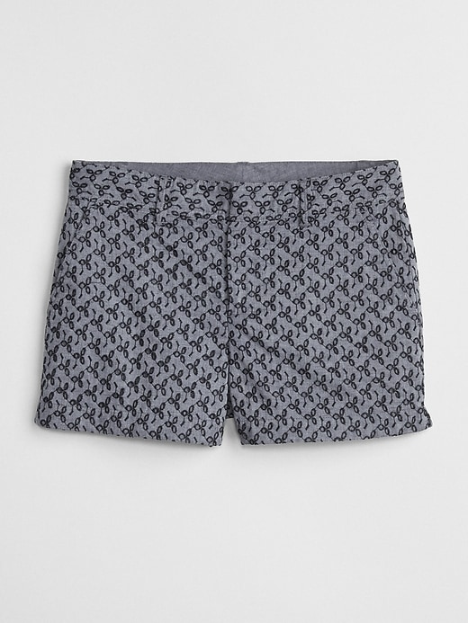 Image number 6 showing, 3" City Shorts in Eyelet Chambray