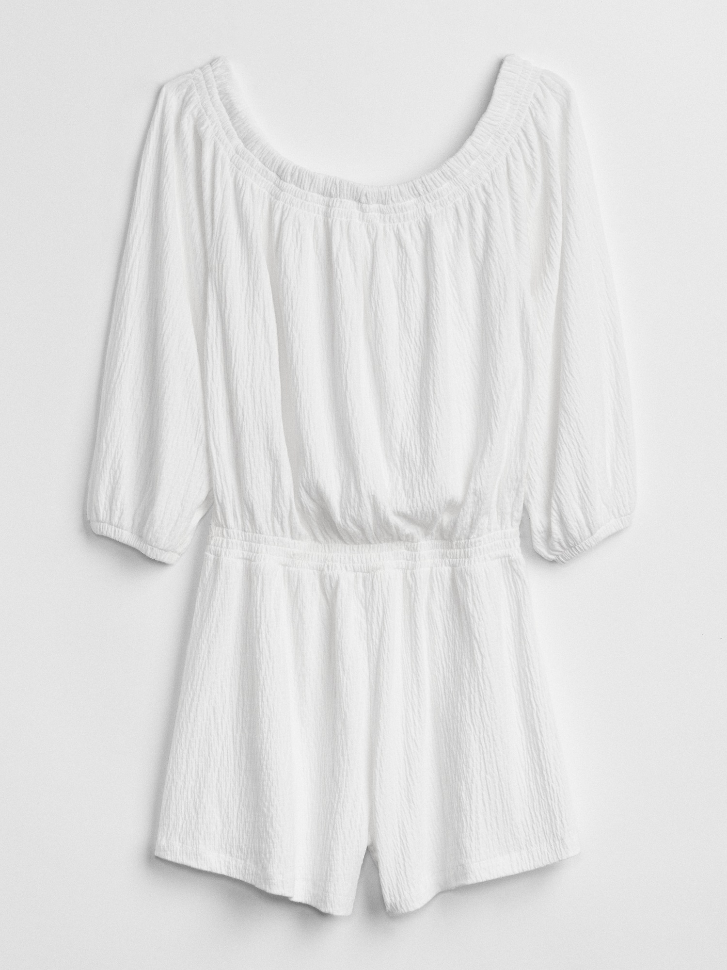 Женские комбинезоны Gap Off-Shoulder Crinkle Romper Cover-Up — фото 5