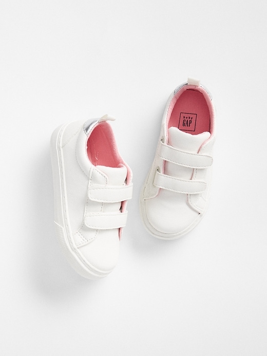 View large product image 1 of 1. Toddler Classic Strappy Sneakers