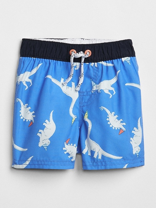 View large product image 1 of 1. Print Swim Trunks