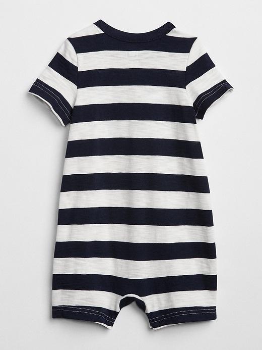 2 of 8 showing, with the color NAVY STRIPE of product Stripe Shorty One-Piece