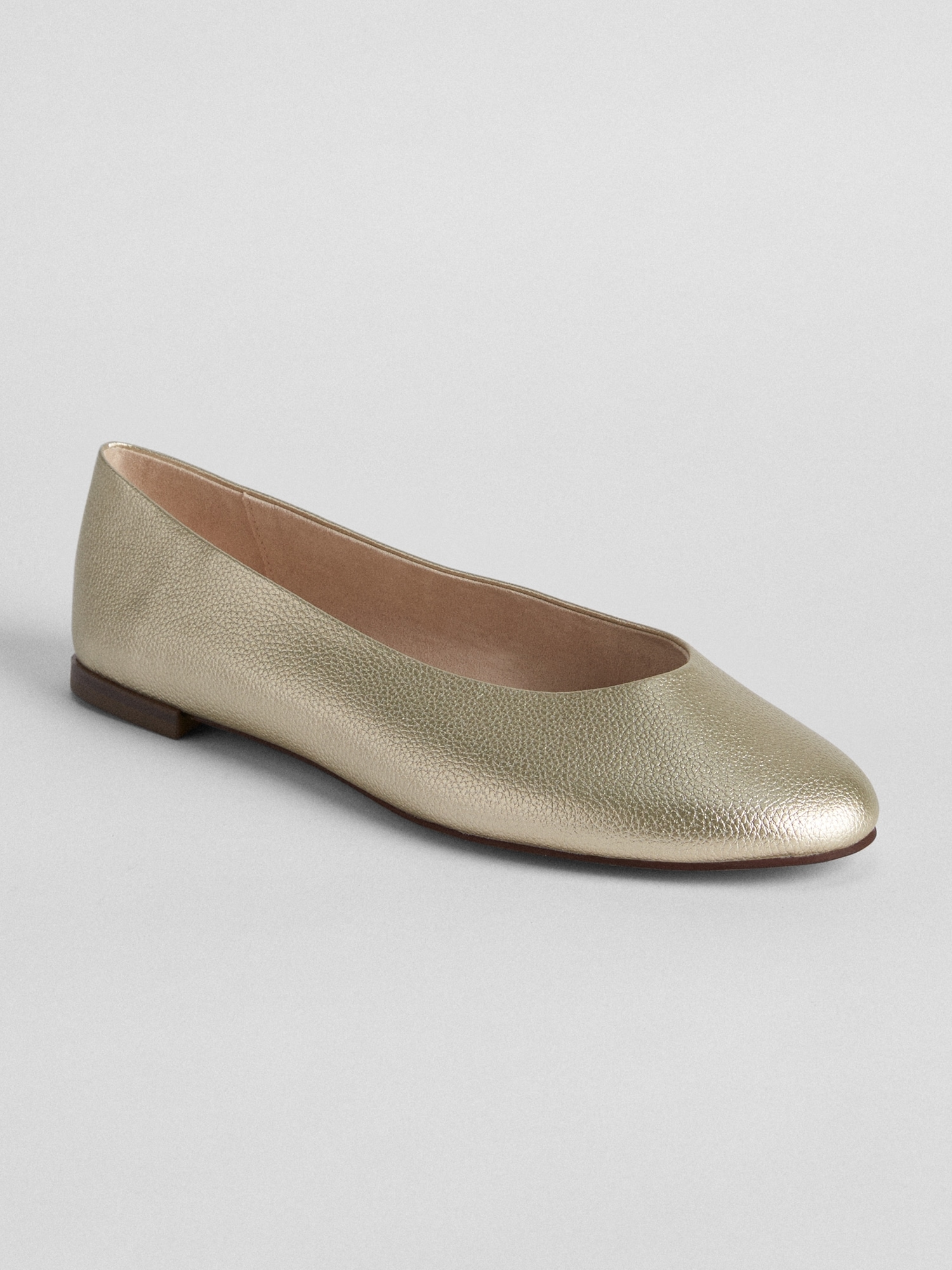 Женские балетки Gap Modern Flats, цвет: Золотой металлик