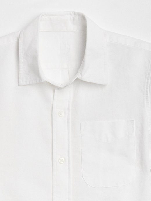 Image number 4 showing, Linen-Cotton Short Sleeve Shirt