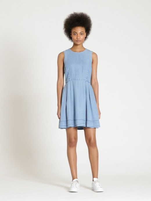 slim fit dress slacks Sylvie Merino Wool Fit & Flare Dress - Light Blue  Sylvie Fit & Flare Dress