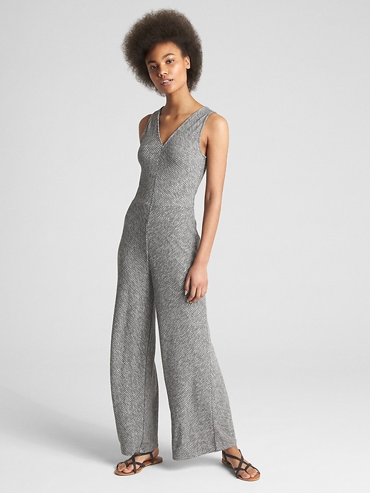 Image number 6 showing, Softspun Sleeveless V-Neck Jumpsuit