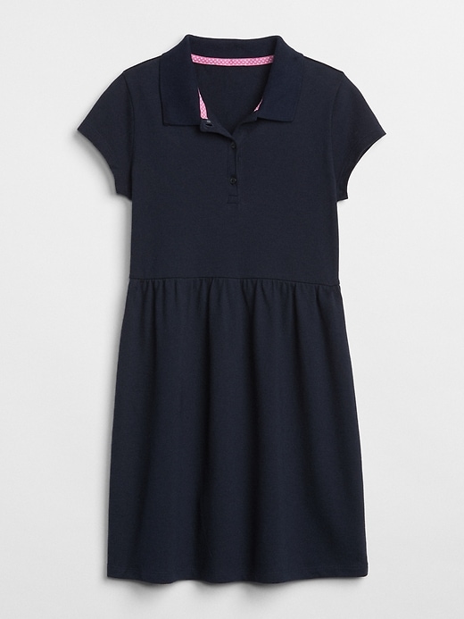 Image number 1 showing, Kids Uniform Short Sleeve Polo Dress