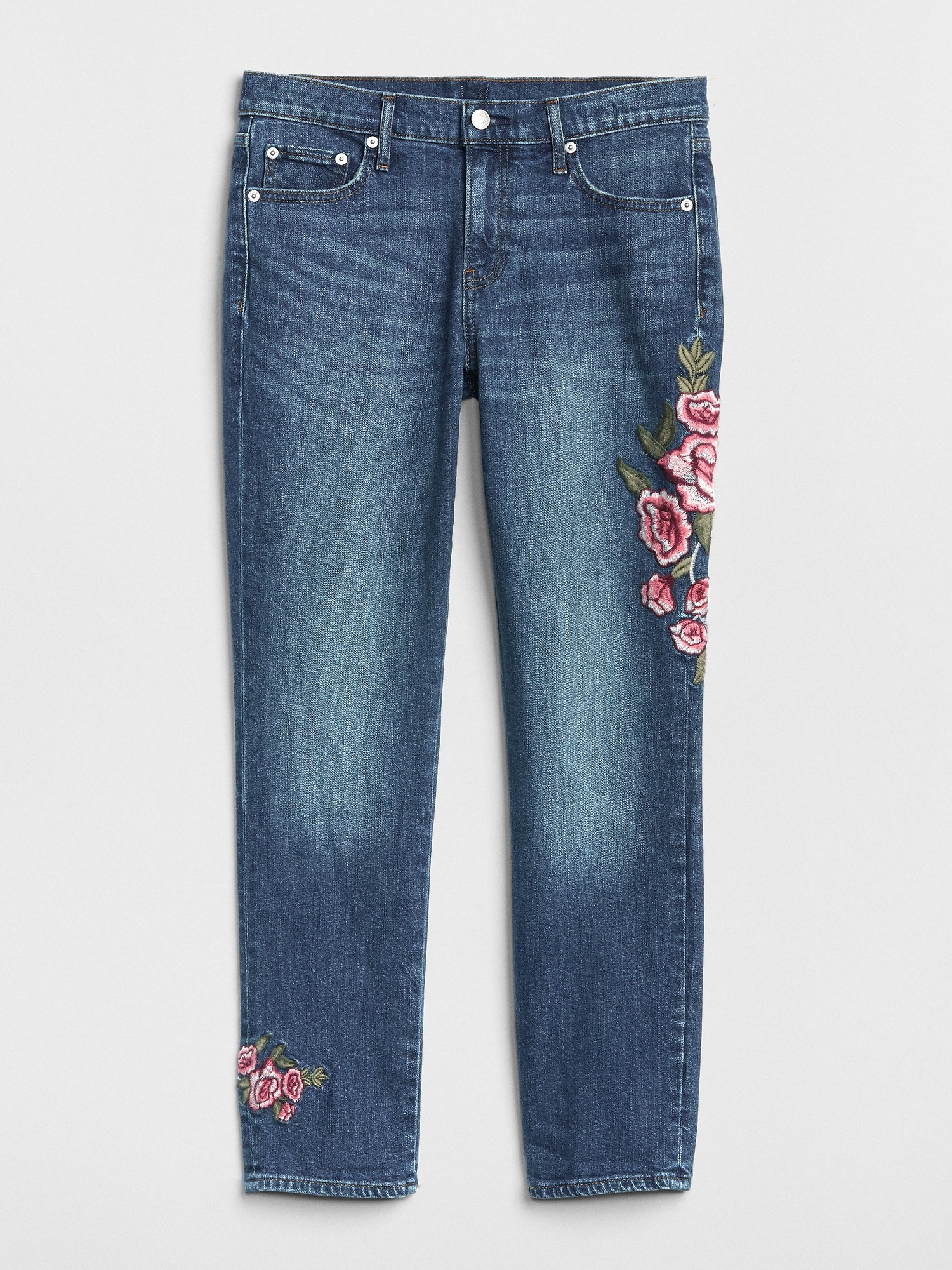 Gap embroidered jeans sale