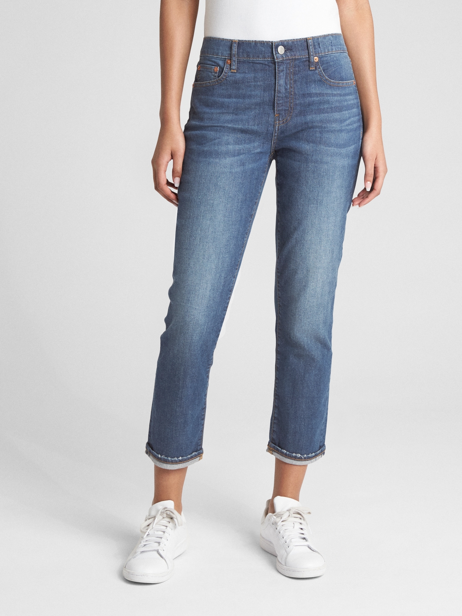 Wearlight Mid Rise Best Girlfriend Jeans Gap