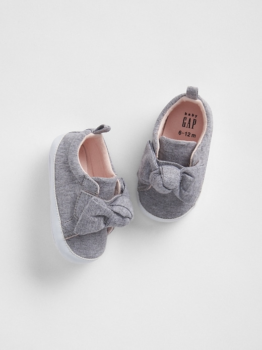 View large product image 1 of 1. Baby Knot Bow Sneakers