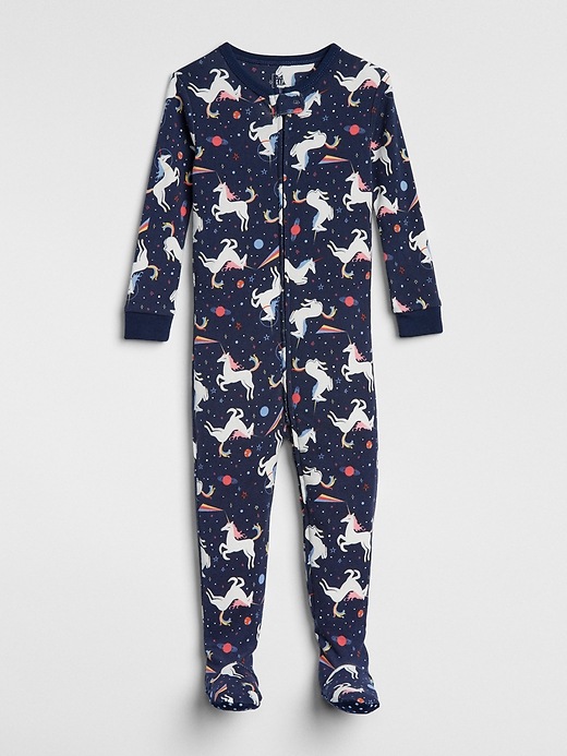 Image number 1 showing, Unicorn Footed One-Piece