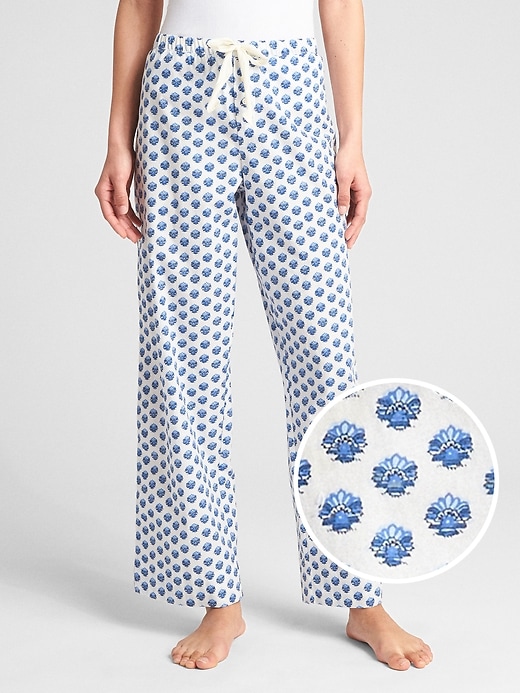 View large product image 1 of 1. Dreamer Print Drawstring Pants in Poplin