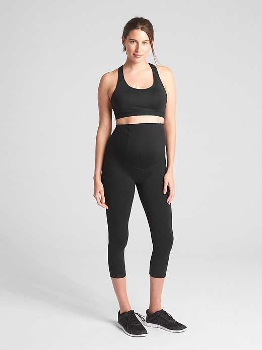 Image number 3 showing, Ingrid and Isabel&#174 Crossover Panel Active Capris