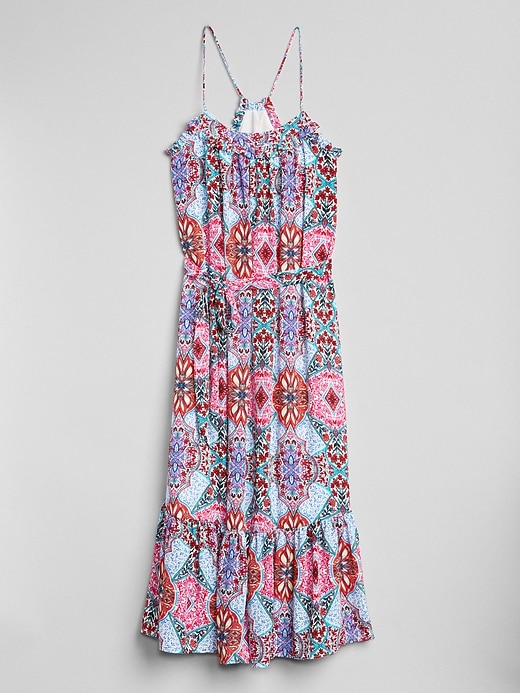 Image number 5 showing, Tiered Ruffle Print Cami Maxi Dress