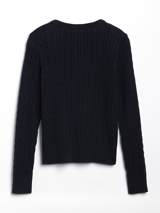 Image number 3 showing, Uniform Cable-Knit Cardigan Sweater