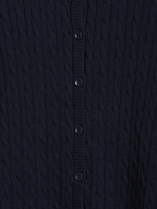 Image number 4 showing, Uniform Cable-Knit Cardigan Sweater