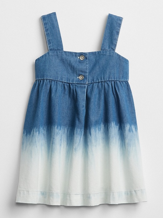 Image number 1 showing, Denim Dip-Dye Dress