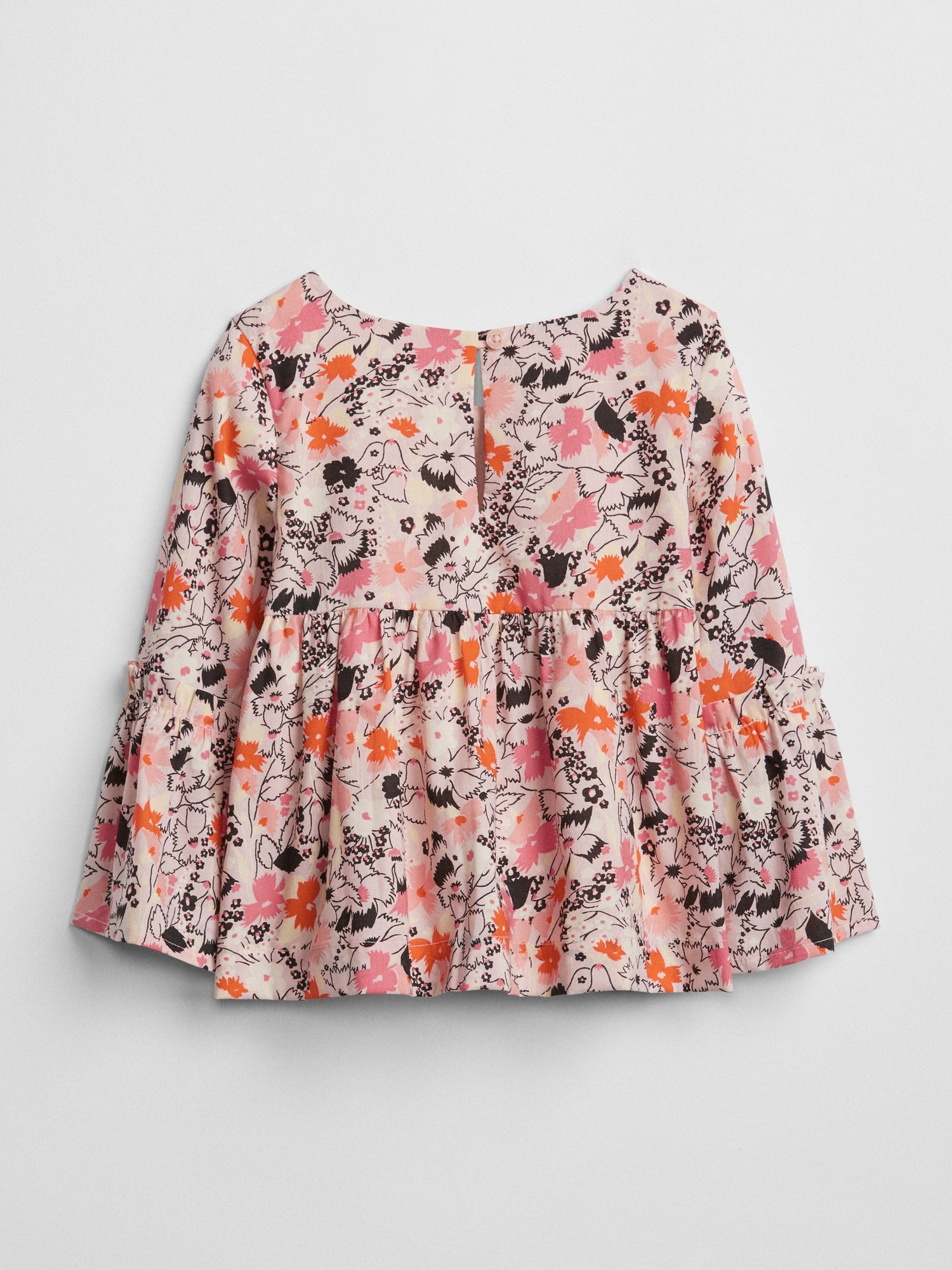 Floral BellSleeve Peplum Top Gap